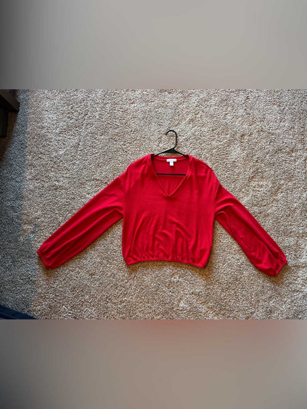 Beyond Yoga Red Crewneck Top